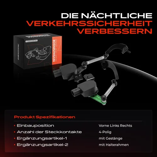 Sensor, Leuchtweitenregulierung Vorderachse beidseitig Frankberg 5481FB0068657 Bild Sensor, Leuchtweitenregulierung Vorderachse beidseitig Frankberg 5481FB0068657