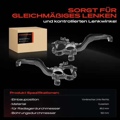 Achsschenkel, Radaufhängung Vorderachse beidseitig Frankberg 5481FB0068781 Bild Achsschenkel, Radaufhängung Vorderachse beidseitig Frankberg 5481FB0068781