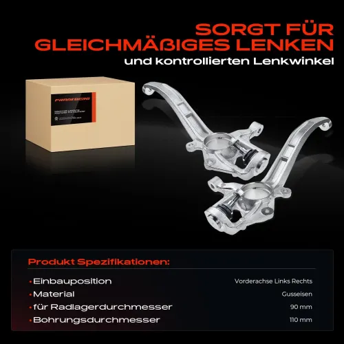 Achsschenkel, Radaufhängung Vorderachse beidseitig Frankberg 5481FB0068785 Bild Achsschenkel, Radaufhängung Vorderachse beidseitig Frankberg 5481FB0068785