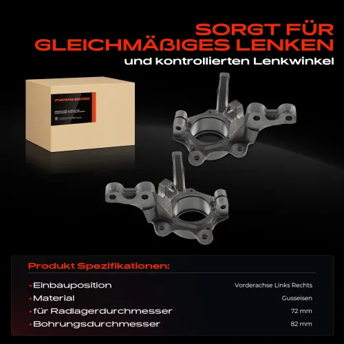 Achsschenkel, Radaufhängung Vorderachse beidseitig Frankberg 5481FB0068793 Bild Achsschenkel, Radaufhängung Vorderachse beidseitig Frankberg 5481FB0068793