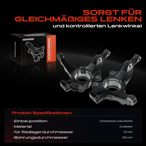 Achsschenkel, Radaufhängung Vorderachse beidseitig Frankberg 5481FB0068801 Bild Achsschenkel, Radaufhängung Vorderachse beidseitig Frankberg 5481FB0068801