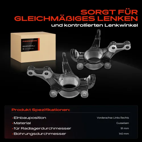 Achsschenkel, Radaufhängung Vorderachse beidseitig Frankberg 5481FB0068829 Bild Achsschenkel, Radaufhängung Vorderachse beidseitig Frankberg 5481FB0068829