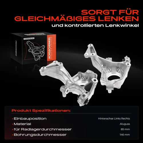 Achsschenkel, Radaufhängung Hinterachse beidseitig Frankberg 5481FB0068846 Bild Achsschenkel, Radaufhängung Hinterachse beidseitig Frankberg 5481FB0068846