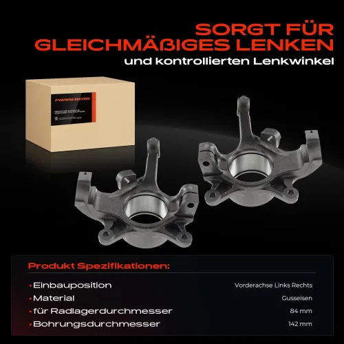 Achsschenkel, Radaufhängung Vorderachse beidseitig Frankberg 5481FB0068849 Bild Achsschenkel, Radaufhängung Vorderachse beidseitig Frankberg 5481FB0068849