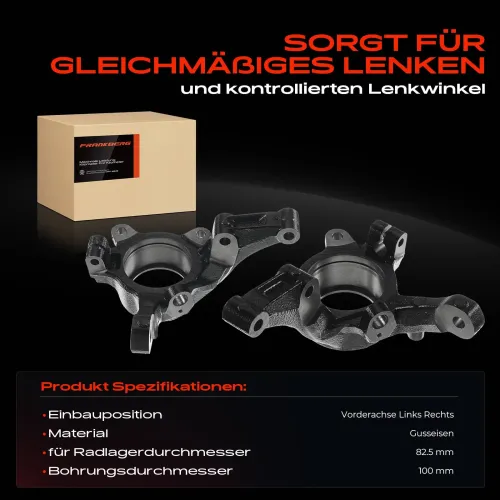 Achsschenkel, Radaufhängung Vorderachse beidseitig Frankberg 5481FB0068858 Bild Achsschenkel, Radaufhängung Vorderachse beidseitig Frankberg 5481FB0068858