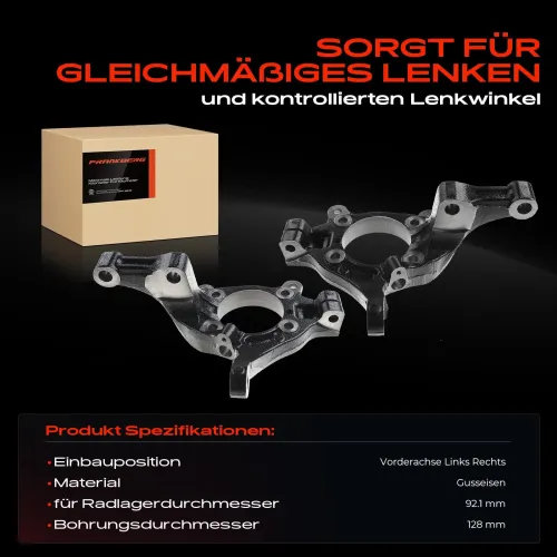 Achsschenkel, Radaufhängung Vorderachse beidseitig Frankberg 5481FB0068869 Bild Achsschenkel, Radaufhängung Vorderachse beidseitig Frankberg 5481FB0068869