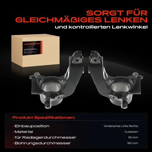 Achsschenkel, Radaufhängung Vorderachse beidseitig Frankberg 5481FB0068891 Bild Achsschenkel, Radaufhängung Vorderachse beidseitig Frankberg 5481FB0068891