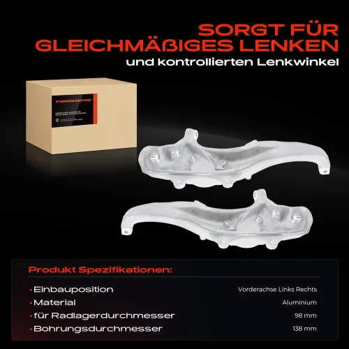 Achsschenkel, Radaufhängung Vorderachse beidseitig Frankberg 5481FB0068912 Bild Achsschenkel, Radaufhängung Vorderachse beidseitig Frankberg 5481FB0068912