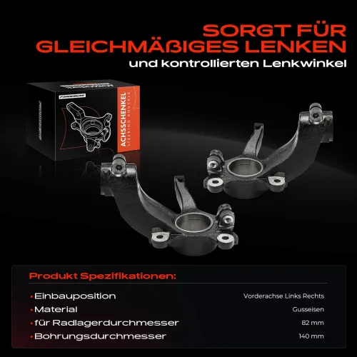 Achsschenkel, Radaufhängung Vorderachse beidseitig Frankberg 5481FB0068915 Bild Achsschenkel, Radaufhängung Vorderachse beidseitig Frankberg 5481FB0068915