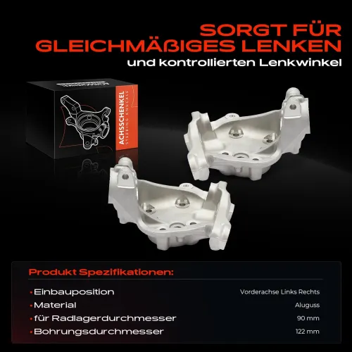 Achsschenkel, Radaufhängung Vorderachse beidseitig Frankberg 5481FB0068925 Bild Achsschenkel, Radaufhängung Vorderachse beidseitig Frankberg 5481FB0068925