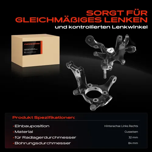 Achsschenkel, Radaufhängung Hinterachse beidseitig Frankberg 5481FB0068932 Bild Achsschenkel, Radaufhängung Hinterachse beidseitig Frankberg 5481FB0068932