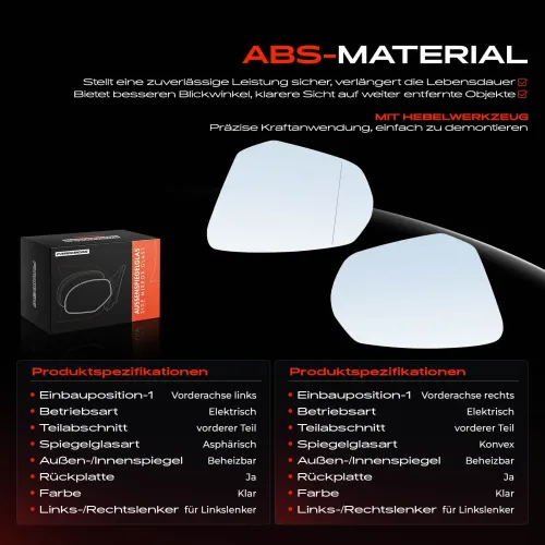 Spiegelglas, Außenspiegel Vorderachse Frankberg 5481FB0068955 Bild Spiegelglas, Außenspiegel Vorderachse Frankberg 5481FB0068955