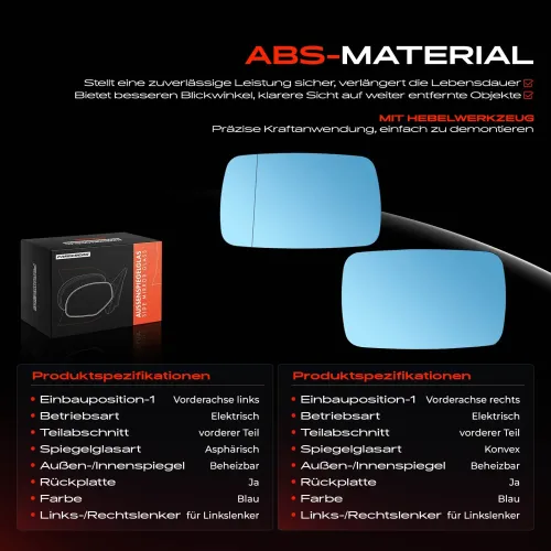 Spiegelglas, Außenspiegel Vorderachse Frankberg 5481FB0068960 Bild Spiegelglas, Außenspiegel Vorderachse Frankberg 5481FB0068960