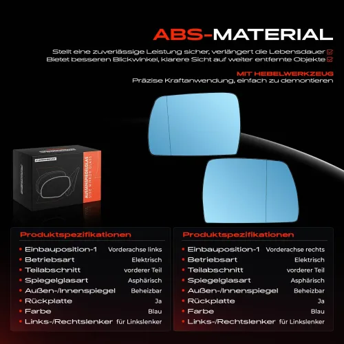 Spiegelglas, Außenspiegel Vorderachse Frankberg 5481FB0068967 Bild Spiegelglas, Außenspiegel Vorderachse Frankberg 5481FB0068967