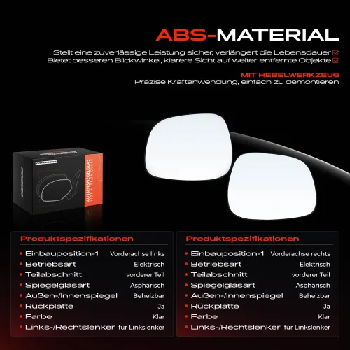 Spiegelglas, Außenspiegel Vorderachse Frankberg 5481FB0068970 Bild Spiegelglas, Außenspiegel Vorderachse Frankberg 5481FB0068970