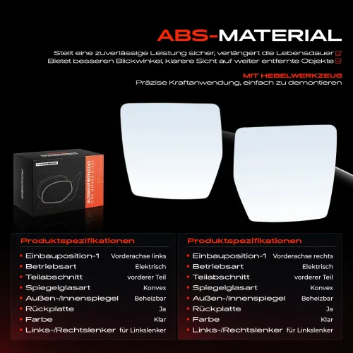 Spiegelglas, Außenspiegel Vorderachse Frankberg 5481FB0068979 Bild Spiegelglas, Außenspiegel Vorderachse Frankberg 5481FB0068979