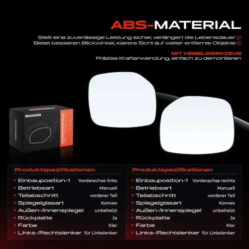 Spiegelglas, Außenspiegel Vorderachse Frankberg 5481FB0068984 Bild Spiegelglas, Außenspiegel Vorderachse Frankberg 5481FB0068984