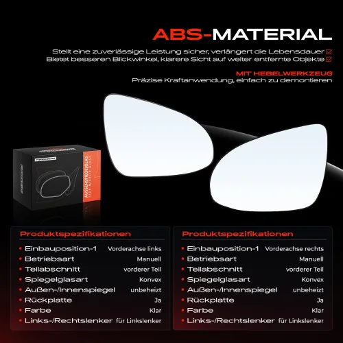 Spiegelglas, Außenspiegel Vorderachse Frankberg 5481FB0068994 Bild Spiegelglas, Außenspiegel Vorderachse Frankberg 5481FB0068994