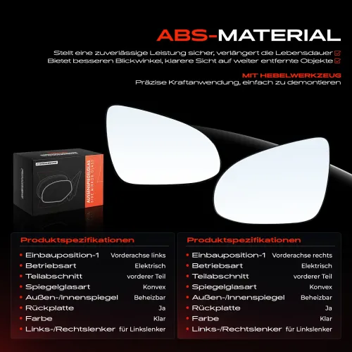 Spiegelglas, Außenspiegel Vorderachse Frankberg 5481FB0068995 Bild Spiegelglas, Außenspiegel Vorderachse Frankberg 5481FB0068995