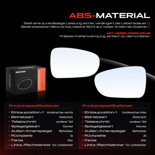 Spiegelglas, Außenspiegel Vorderachse Frankberg 5481FB0069005 Bild Spiegelglas, Außenspiegel Vorderachse Frankberg 5481FB0069005