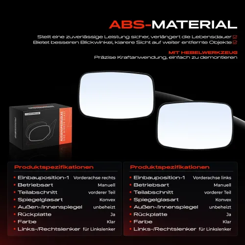 Spiegelglas, Außenspiegel Vorderachse Frankberg 5481FB0069006 Bild Spiegelglas, Außenspiegel Vorderachse Frankberg 5481FB0069006