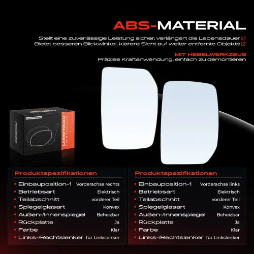 Spiegelglas, Außenspiegel Vorderachse Frankberg 5481FB0069010 Bild Spiegelglas, Außenspiegel Vorderachse Frankberg 5481FB0069010