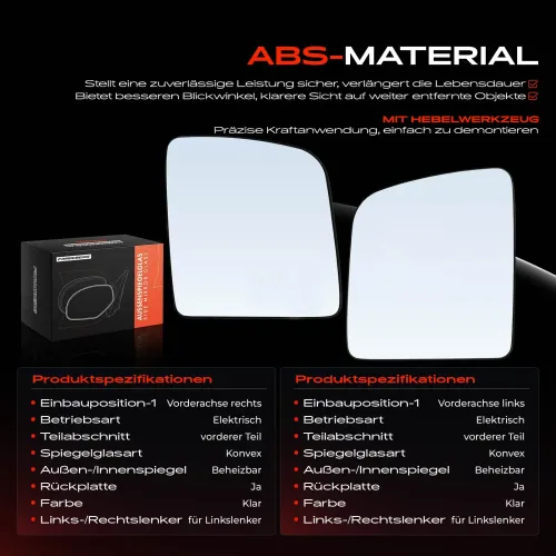 Spiegelglas, Außenspiegel Vorderachse Frankberg 5481FB0069012 Bild Spiegelglas, Außenspiegel Vorderachse Frankberg 5481FB0069012