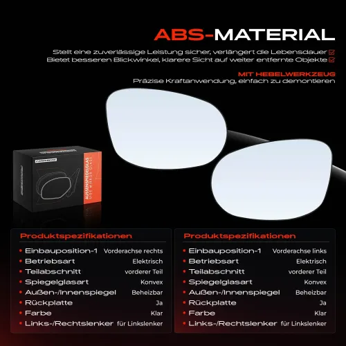 Spiegelglas, Außenspiegel Vorderachse Frankberg 5481FB0069014 Bild Spiegelglas, Außenspiegel Vorderachse Frankberg 5481FB0069014