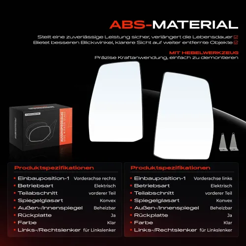 Spiegelglas, Außenspiegel Vorderachse Frankberg 5481FB0069017 Bild Spiegelglas, Außenspiegel Vorderachse Frankberg 5481FB0069017