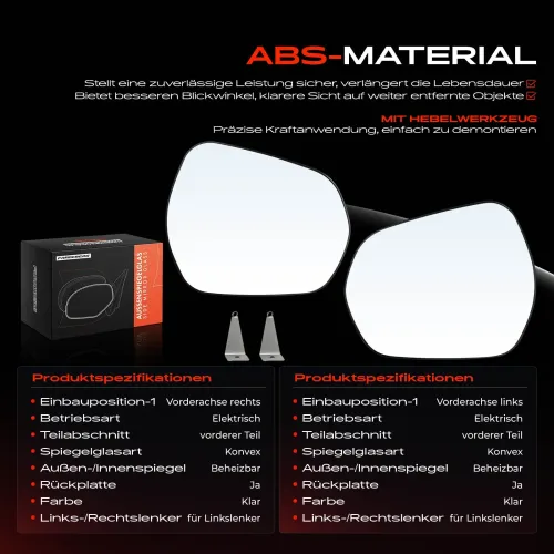 Spiegelglas, Außenspiegel Vorderachse Frankberg 5481FB0069018 Bild Spiegelglas, Außenspiegel Vorderachse Frankberg 5481FB0069018