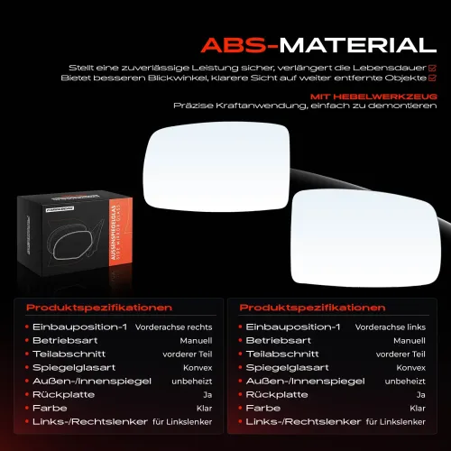 Spiegelglas, Außenspiegel Vorderachse Frankberg 5481FB0069019 Bild Spiegelglas, Außenspiegel Vorderachse Frankberg 5481FB0069019