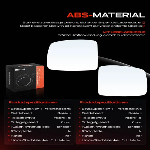 Spiegelglas, Außenspiegel Vorderachse Frankberg 5481FB0069020 Bild Spiegelglas, Außenspiegel Vorderachse Frankberg 5481FB0069020