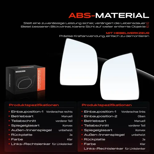 Spiegelglas, Außenspiegel Vorderachse Frankberg 5481FB0069022 Bild Spiegelglas, Außenspiegel Vorderachse Frankberg 5481FB0069022