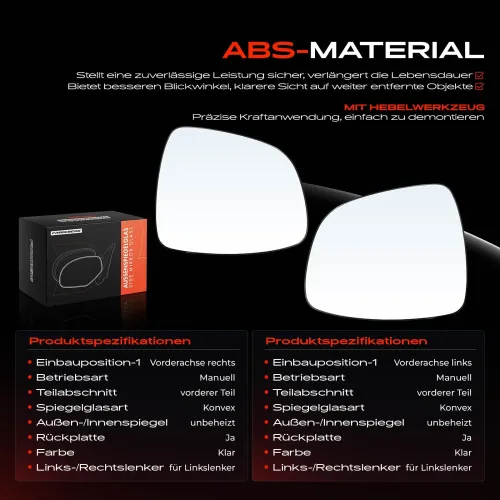Spiegelglas, Außenspiegel Vorderachse Frankberg 5481FB0069025 Bild Spiegelglas, Außenspiegel Vorderachse Frankberg 5481FB0069025