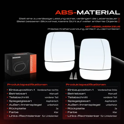 Spiegelglas, Außenspiegel Vorderachse Frankberg 5481FB0069029 Bild Spiegelglas, Außenspiegel Vorderachse Frankberg 5481FB0069029