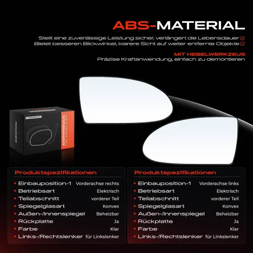 Spiegelglas, Außenspiegel Vorderachse Frankberg 5481FB0069031 Bild Spiegelglas, Außenspiegel Vorderachse Frankberg 5481FB0069031