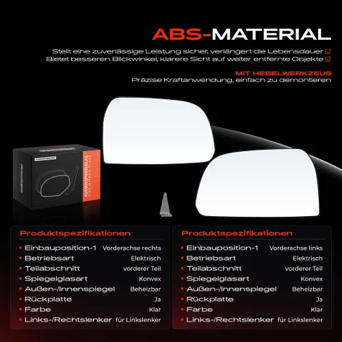 Spiegelglas, Außenspiegel Vorderachse Frankberg 5481FB0069033 Bild Spiegelglas, Außenspiegel Vorderachse Frankberg 5481FB0069033