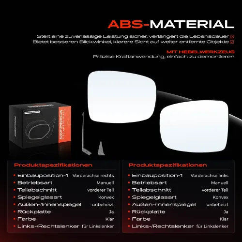 Spiegelglas, Außenspiegel Vorderachse Frankberg 5481FB0069036 Bild Spiegelglas, Außenspiegel Vorderachse Frankberg 5481FB0069036
