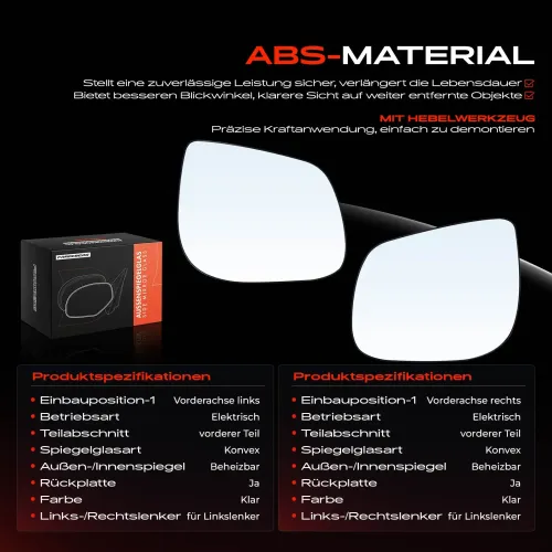 Spiegelglas, Außenspiegel Vorderachse Frankberg 5481FB0069044 Bild Spiegelglas, Außenspiegel Vorderachse Frankberg 5481FB0069044