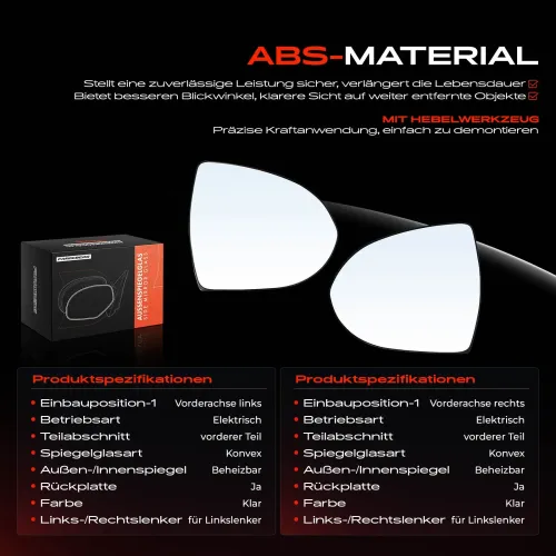 Spiegelglas, Außenspiegel Vorderachse Frankberg 5481FB0069045 Bild Spiegelglas, Außenspiegel Vorderachse Frankberg 5481FB0069045