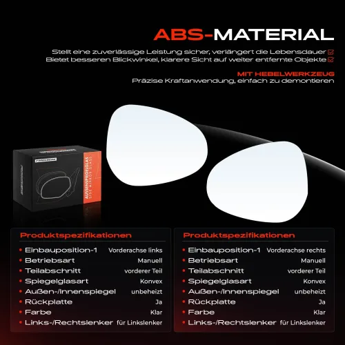 Spiegelglas, Außenspiegel Vorderachse Frankberg 5481FB0069046 Bild Spiegelglas, Außenspiegel Vorderachse Frankberg 5481FB0069046