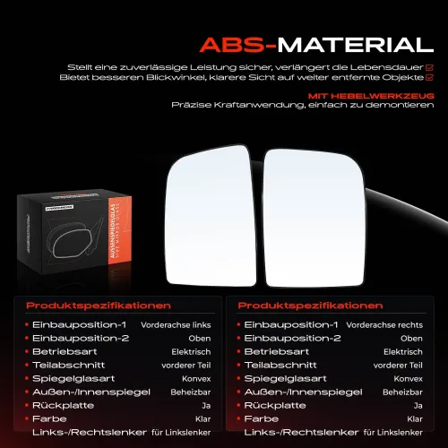 Spiegelglas, Außenspiegel Vorderachse Frankberg 5481FB0069062 Bild Spiegelglas, Außenspiegel Vorderachse Frankberg 5481FB0069062