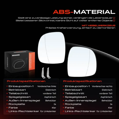 Spiegelglas, Außenspiegel Vorderachse Frankberg 5481FB0069063 Bild Spiegelglas, Außenspiegel Vorderachse Frankberg 5481FB0069063