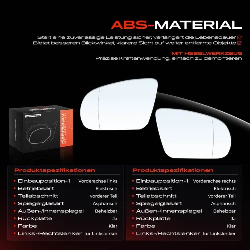 Spiegelglas, Außenspiegel Vorderachse Frankberg 5481FB0069064 Bild Spiegelglas, Außenspiegel Vorderachse Frankberg 5481FB0069064