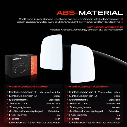 Spiegelglas, Außenspiegel Vorderachse Frankberg 5481FB0069067 Bild Spiegelglas, Außenspiegel Vorderachse Frankberg 5481FB0069067