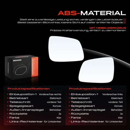 Spiegelglas, Außenspiegel Vorderachse Frankberg 5481FB0069069 Bild Spiegelglas, Außenspiegel Vorderachse Frankberg 5481FB0069069