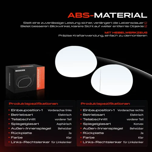 Spiegelglas, Außenspiegel Vorderachse Frankberg 5481FB0069070 Bild Spiegelglas, Außenspiegel Vorderachse Frankberg 5481FB0069070