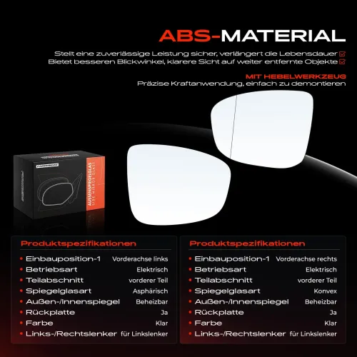 Spiegelglas, Außenspiegel Vorderachse Frankberg 5481FB0069071 Bild Spiegelglas, Außenspiegel Vorderachse Frankberg 5481FB0069071
