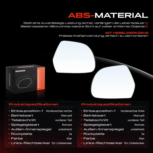 Spiegelglas, Außenspiegel Vorderachse Frankberg 5481FB0069072 Bild Spiegelglas, Außenspiegel Vorderachse Frankberg 5481FB0069072