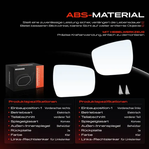 Spiegelglas, Außenspiegel Vorderachse Frankberg 5481FB0069073 Bild Spiegelglas, Außenspiegel Vorderachse Frankberg 5481FB0069073